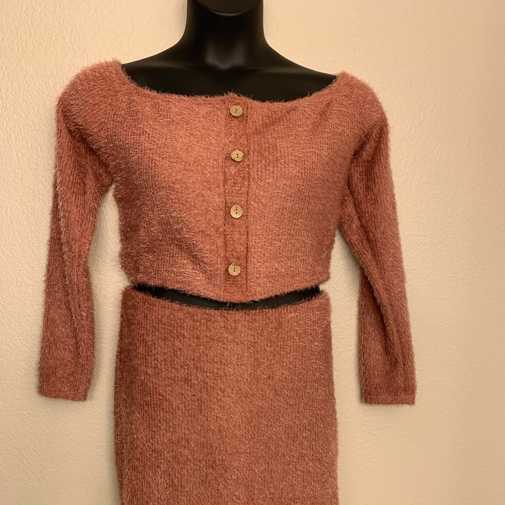 Fashion Nova: “It’s Our Time Fuzzy Skirt Set